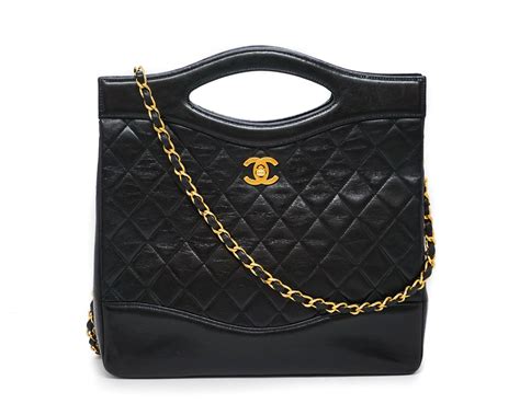 chanel large tote bag black|Chanel 31 large shopping bag.